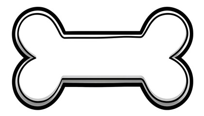 Simple dog bone graphic