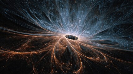 Fractal abstract background architecture lines expanding endlessly mathematical precision cosmic symmetry