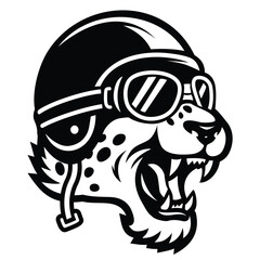 Roaring Leopard Rider with Savage Vibe.eps