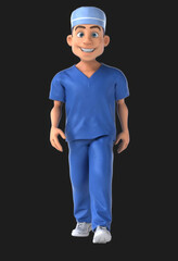 Whimsical 3D Cartoon Scrubs Animation