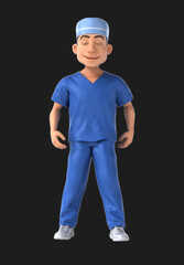 Whimsical 3D Cartoon Scrubs Animation