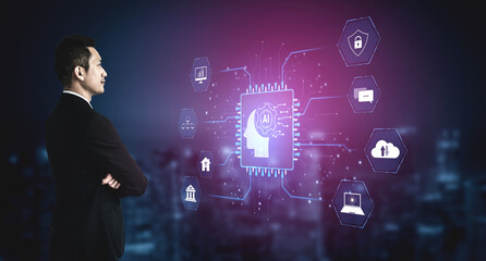 AI system integration connects AI, system, and integration across digital networks to enhance...