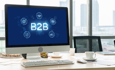 Business person navigates B2B landscape, harness technology to enhance business-to-business...