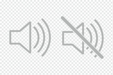 No Sound icon sign mute icon vector illustration. Speaker mute icon. No sound icon. No allowed Sound Sign. no sound or keep silence red circle sign, green allowed round vector icon eps 10