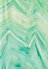 Aqua Green Watercolor Pattern for Wellness Design. Tranquil Watercolor Background for Spa Branding. Relaxing Aqua Flow Pattern for Beauty and Wellness. Soothing aqua and green hand-drawn lines
