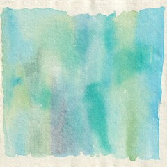 Soft abstract watercolor background in blended aqua, teal, and green tones with natural gradients and subtle brush textures for calm, clean, and modern designs