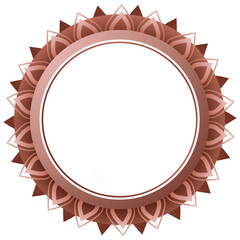 Luxury Golden Emblem Badge with Crown vector png