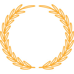 Luxury Golden Emblem Badge with Crown and Ribbon

