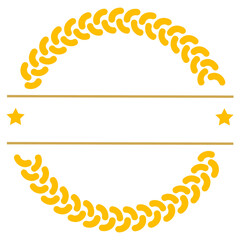 Luxury Golden Emblem Badge with Crown vector png