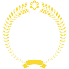Luxury Golden Emblem Badge with Crown vector png