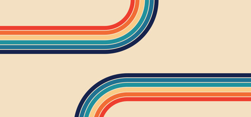 retro colorful stripes background © KaZu