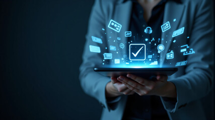 Naklejka premium Innovative Digital Solutions for Modern Businesses