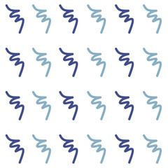 A minimalist and elegant seamless pattern of organic wave shapes with a touch of two-tone blue. Suitable for backgrounds, textiles, packaging, web and design projects.