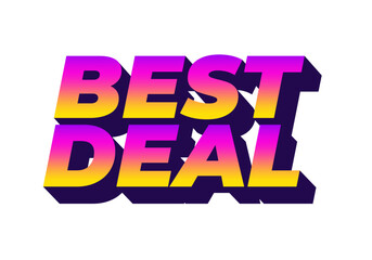 Best Deal Promotional Text Design