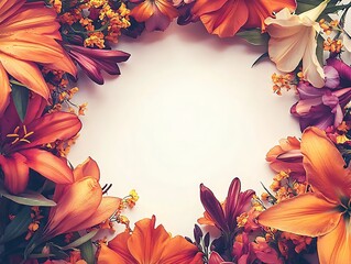 Floral frame arrangement