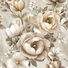 Muted floral pattern background