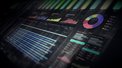 Dynamic data visuals for business info graphics, animated charts, and data-driven insights for a...