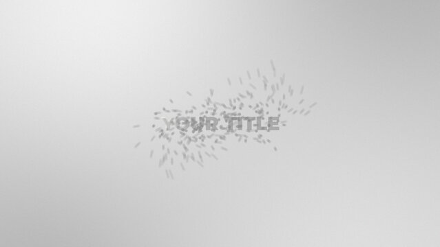 Particle Twist Animated Title for Wide Screen