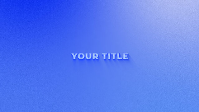 Elegant Gradient Animated Title for Wide Screen