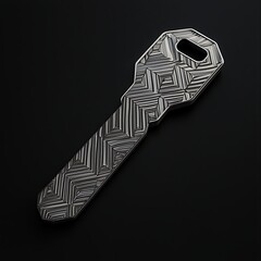 Detailed design metallic key