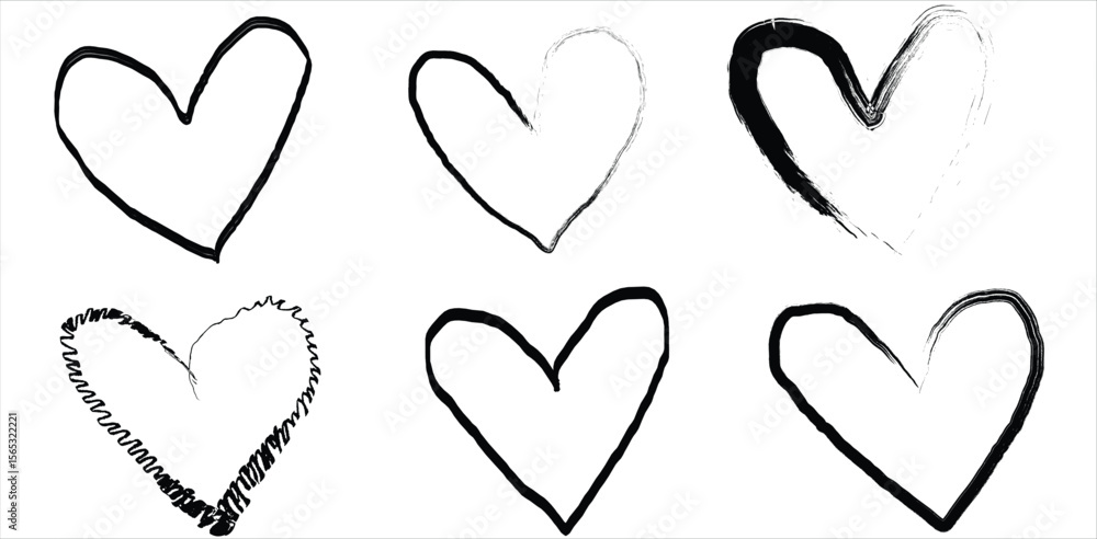 Poster rough red hand-drawn rectangle outline with wavy border in marker style on transparent background