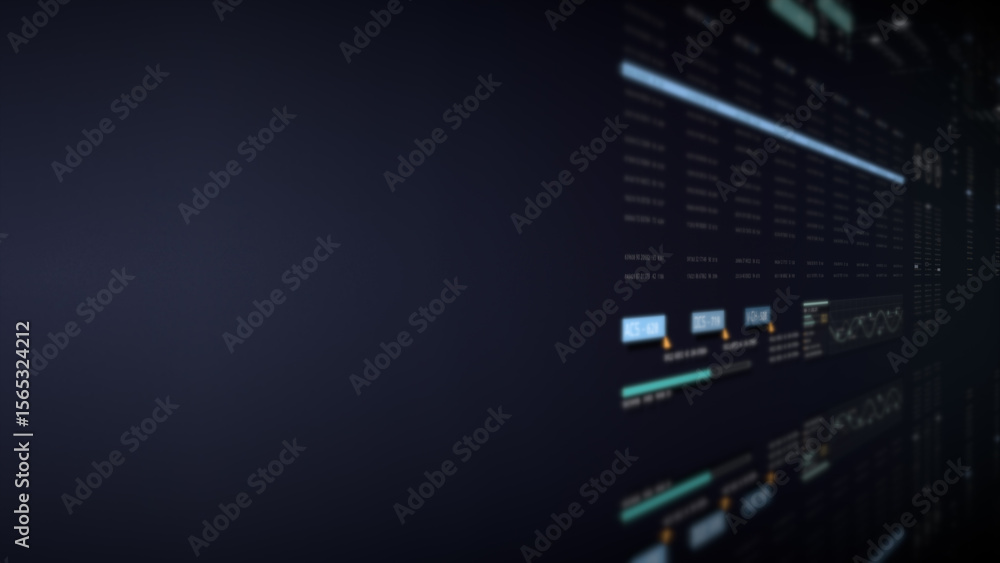 Aufkleber Dynamic data visuals for business info graphics, animated charts, and data-driven insights for a business meeting mock-up. Explore the world of trading, stock exchanges, and crypto