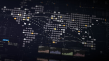 Dynamic data visuals for business info graphics, animated charts, and data-driven insights for a business meeting mock-up. Explore the world of trading, stock exchanges, and crypto