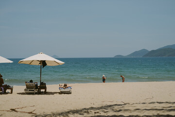 Nha Trang, Vietnam. The beach with a view on the South China Sea
