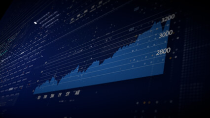 Dynamic data visuals for business info graphics, animated charts, and data-driven insights for a business meeting mock-up. Explore the world of trading, stock exchanges, and crypto