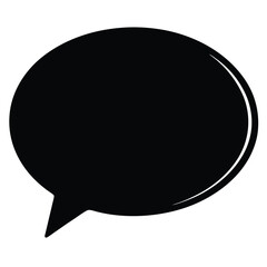 Social worker element isolated talking bubble icon on white background