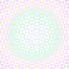 Pastel geometric backgrounds with soft scalloped center frames, vintage mosaic style. 