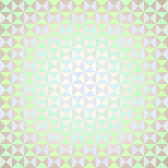 Pastel geometric backgrounds with soft scalloped center frames, vintage mosaic style. 