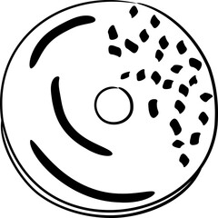 Mochi Donut Illustration