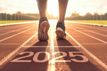 Empowering businesswomen motivational athletic field image inspiring ambition and success