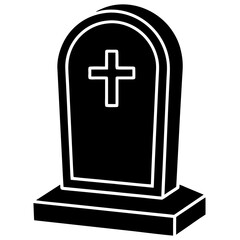 Obraz premium black and white cross