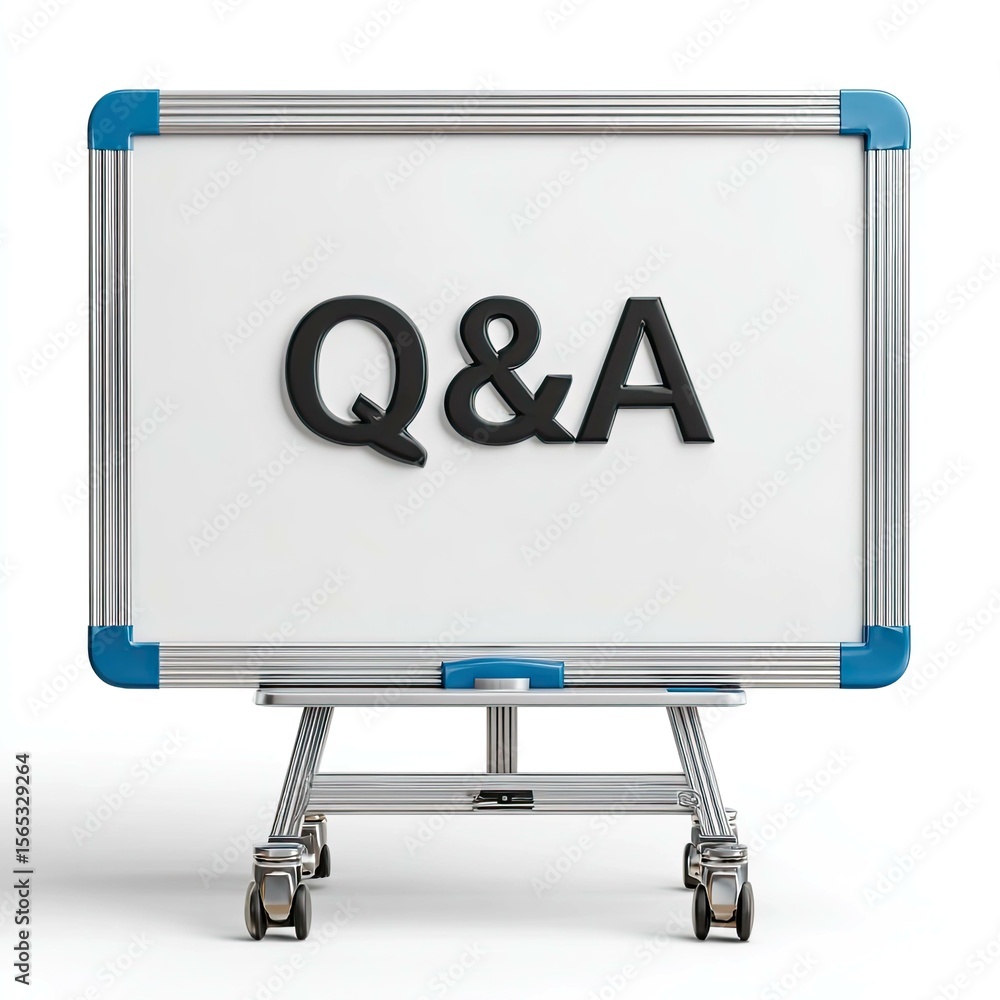 Poster designing an effective qa board for office setup professional communication in graphic design