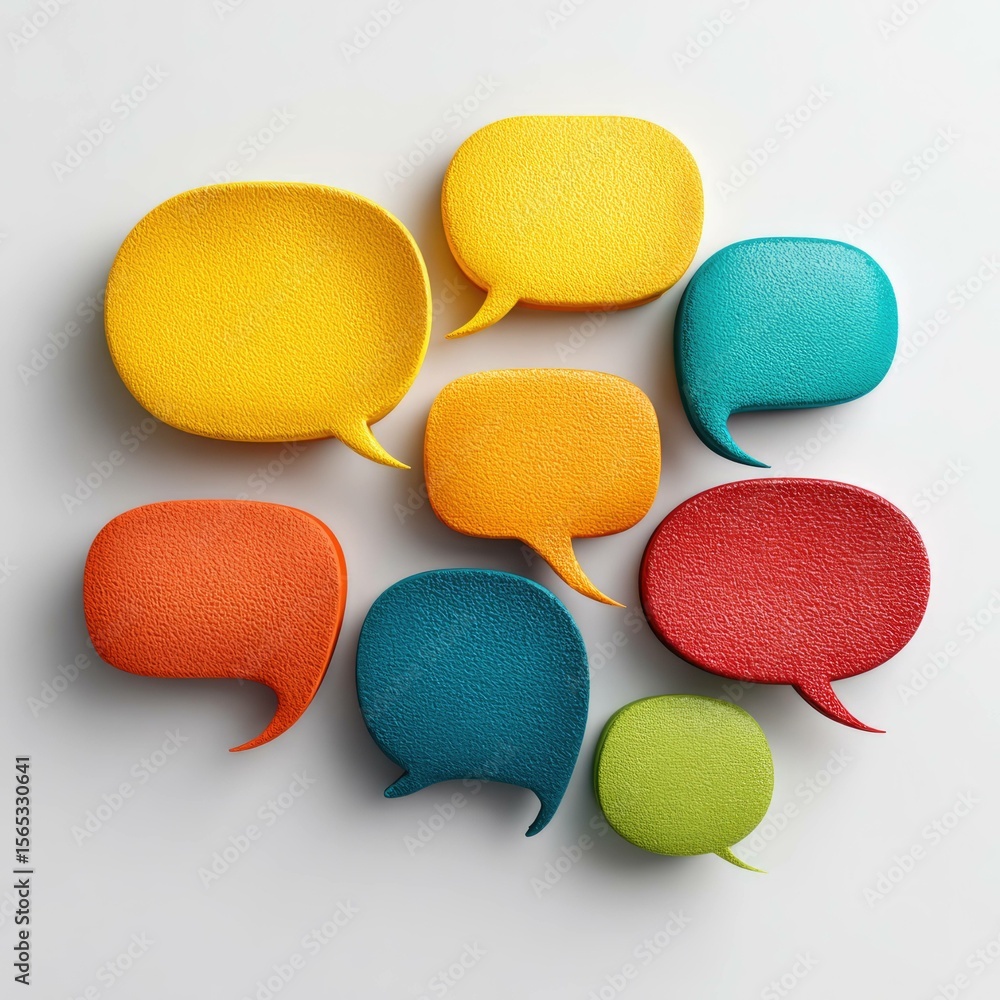 Aufkleber top view minimalist graphic design for engaging support conversations and communication styles