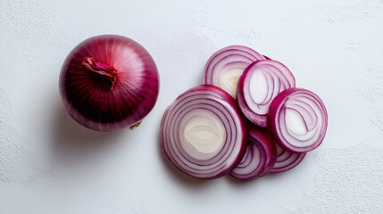 Red Onion Whole and Sliced Rings