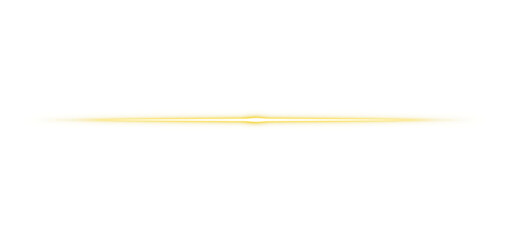 Glowing long line. Yellow light rays, Neon line futuristic energy sign, Flare light, laser beam effect. Isolated design elements PNG