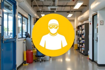 Workplace Safety: A clear and direct image conveying the importance of safety precautions in a professional or industrial setting, featuring safety equipment and procedures.