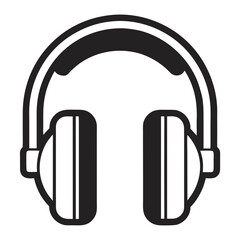 headphones isolated on white