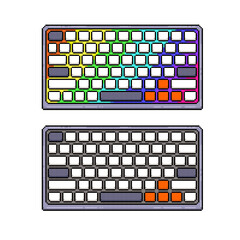 keyboard RGB draw pixel art