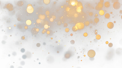 Golden Bokeh Light Background with Sparkles PNG. Stock royalty free

