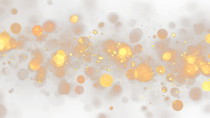 Golden Bokeh Light Background with Sparkles PNG. Stock royalty free

