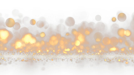Golden Bokeh Light Background with Sparkles PNG. Stock royalty free

