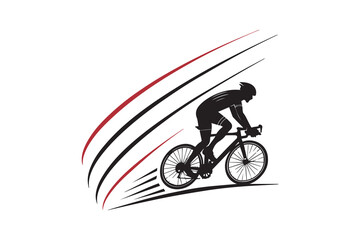 Fototapeta premium Cycling at Full Throttle Master the Speed, Power, and Precision of High-Performance Riding