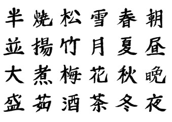 筆文字_漢字まとめ1