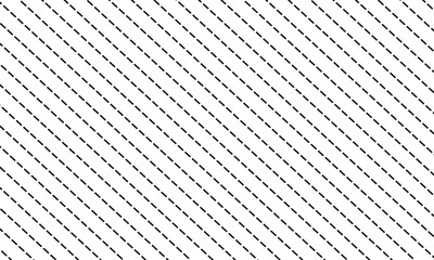 Dotted line connection. different types of long dashed line. collection of lines for notebook pages. graphic seamless pattern with black stripes  .Vector Illustration . 