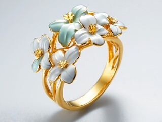 Floral design ring