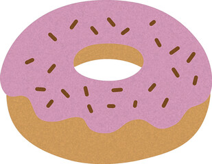Donut Watercolor Style Illustration
